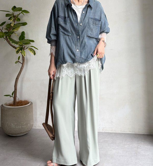  「ヘムレースロンTEE」|Tシャツ・カットソー|