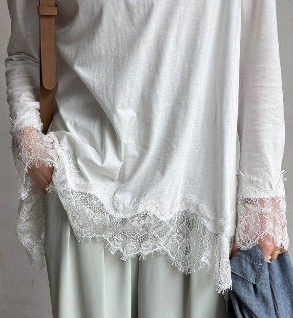  「ヘムレースロンTEE」|Tシャツ・カットソー|