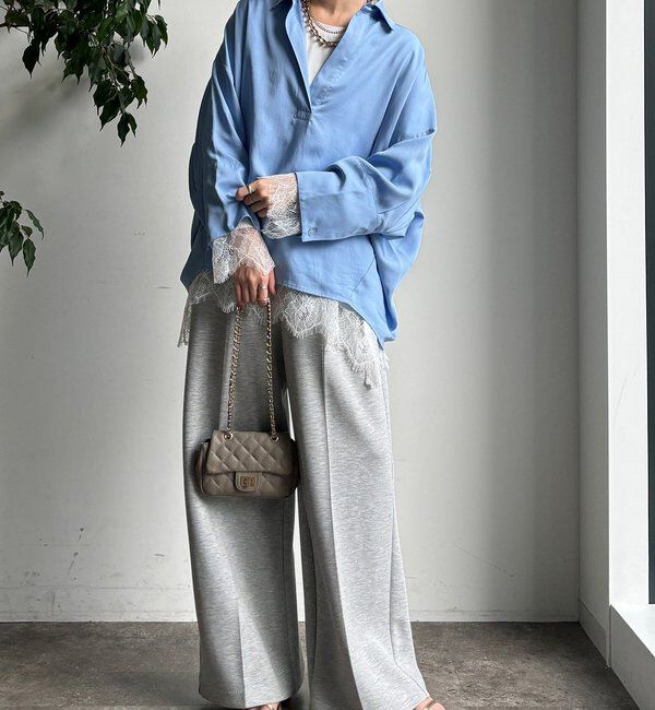  「ヘムレースロンTEE」|Tシャツ・カットソー|