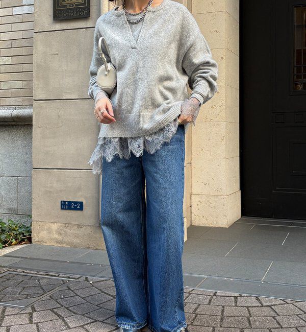  「ヘムレースロンTEE」|Tシャツ・カットソー|