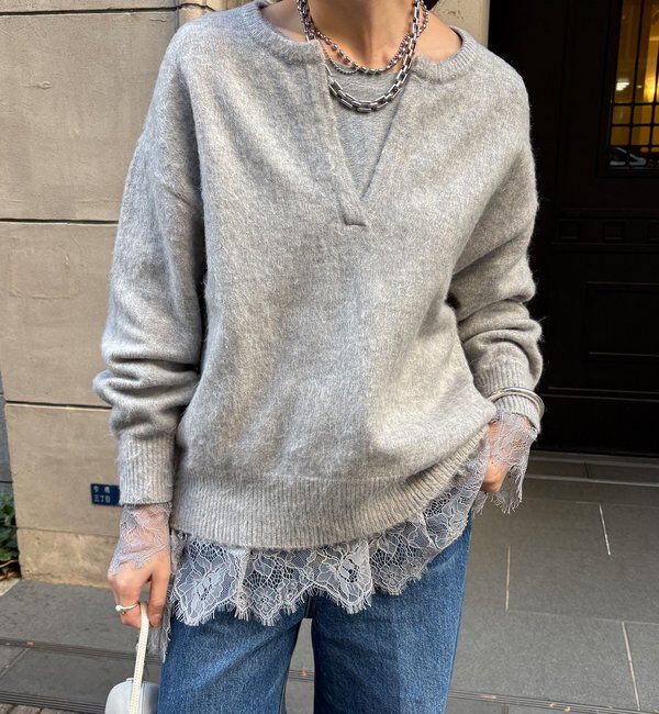  「ヘムレースロンTEE」|Tシャツ・カットソー|