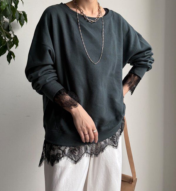  「ヘムレースロンTEE」|Tシャツ・カットソー|