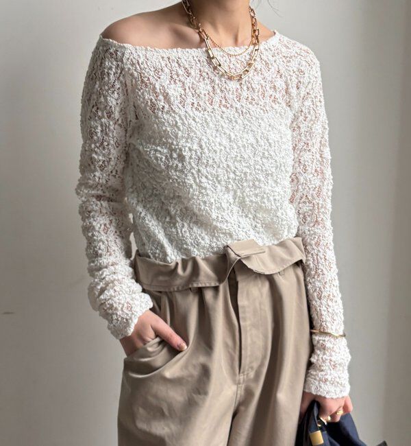  「レースオフショル」|Tシャツ・カットソー|