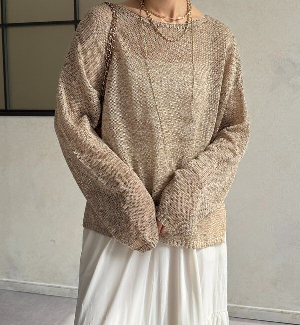 「メランジプルオーバー」|ニット・セーター|