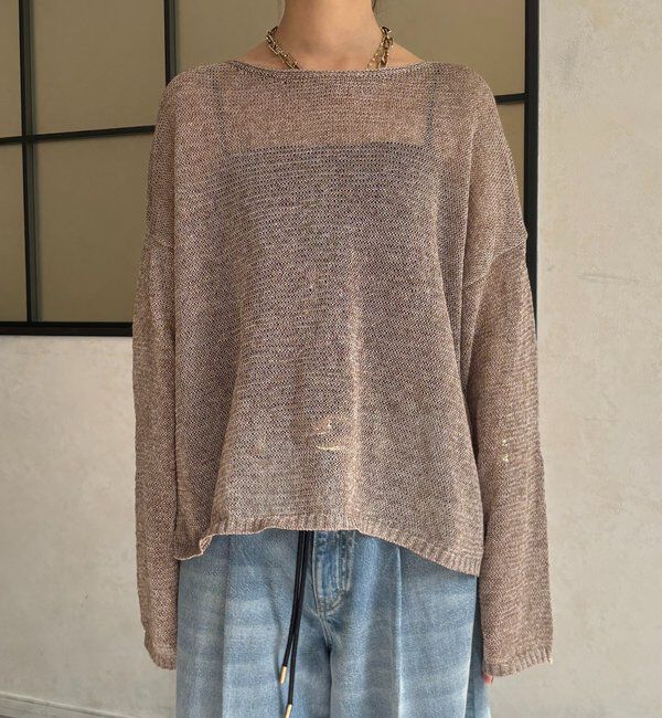  「メランジプルオーバー」|ニット・セーター|
