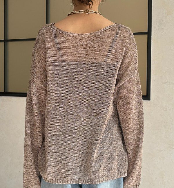  「メランジプルオーバー」|ニット・セーター|