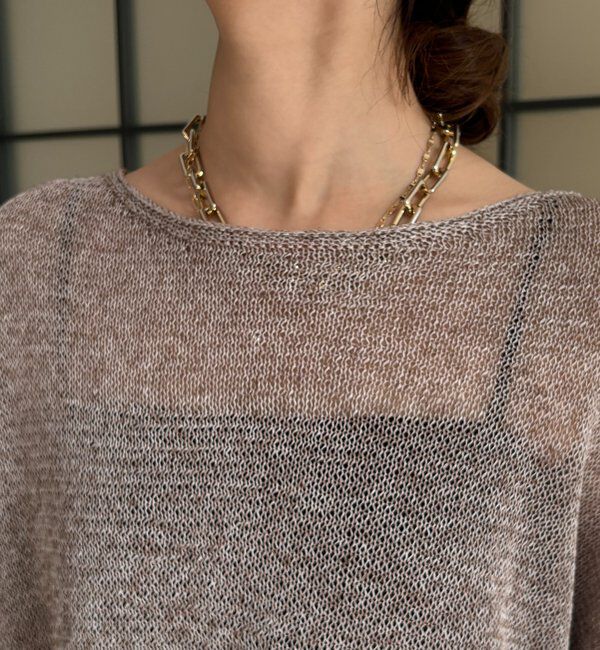  「メランジプルオーバー」|ニット・セーター|