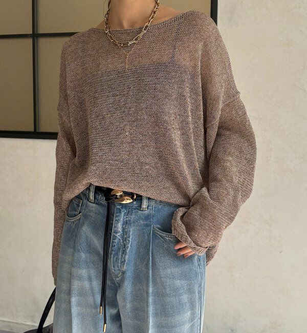  「メランジプルオーバー」|ニット・セーター|