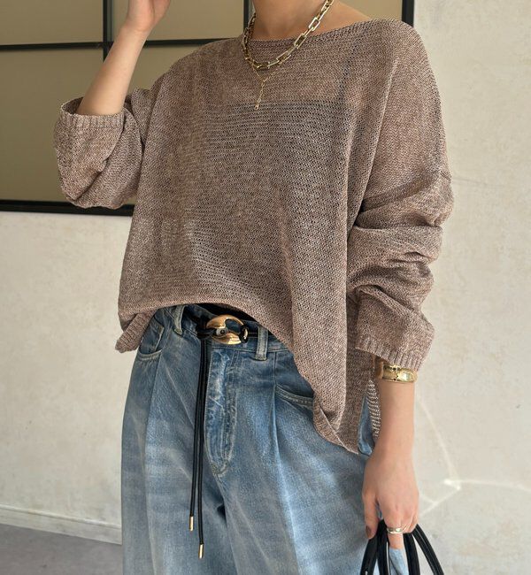  「メランジプルオーバー」|ニット・セーター|
