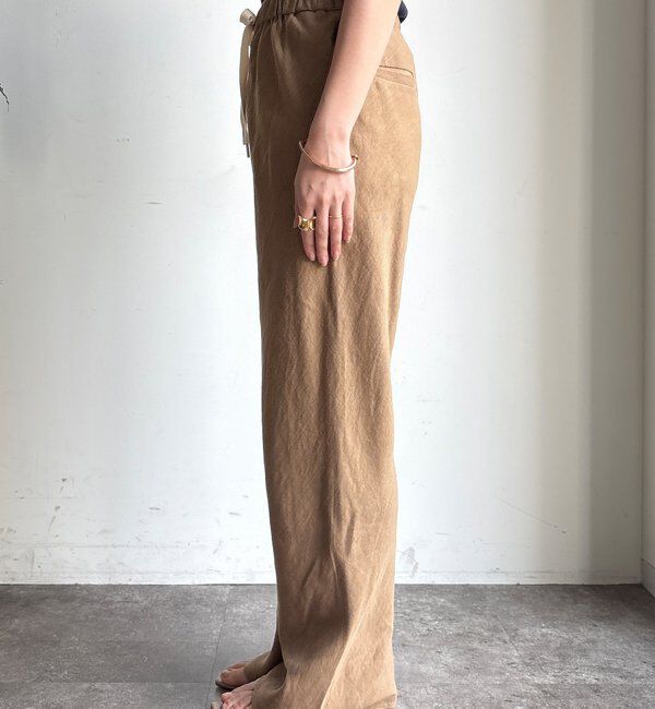  「【全骨格細見え！】リネンバイヤスパンツ」|チノ|