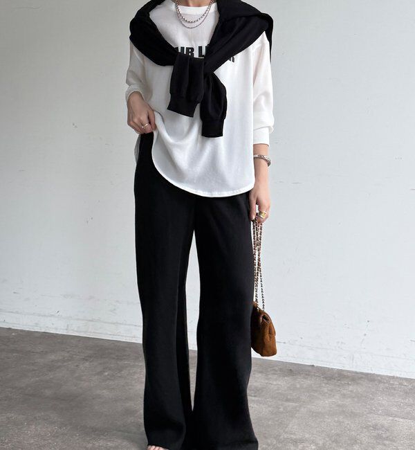  「【全骨格細見え！】リネンバイヤスパンツ」|チノ|