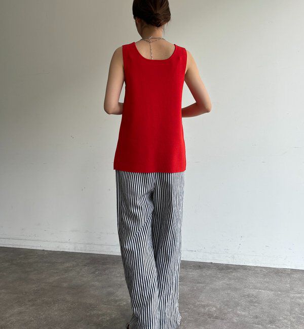  「フロントボタンスクエアニットタンク」|ニット・セーター|