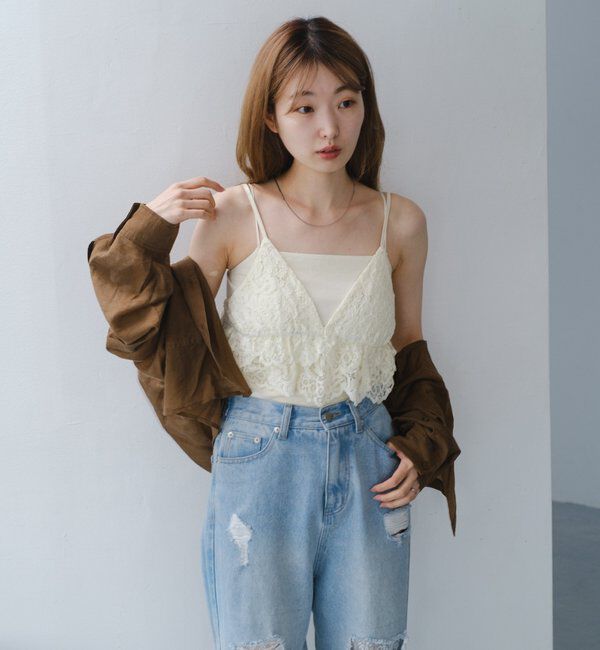  「レースキャミビスチェ」|キャミソール|