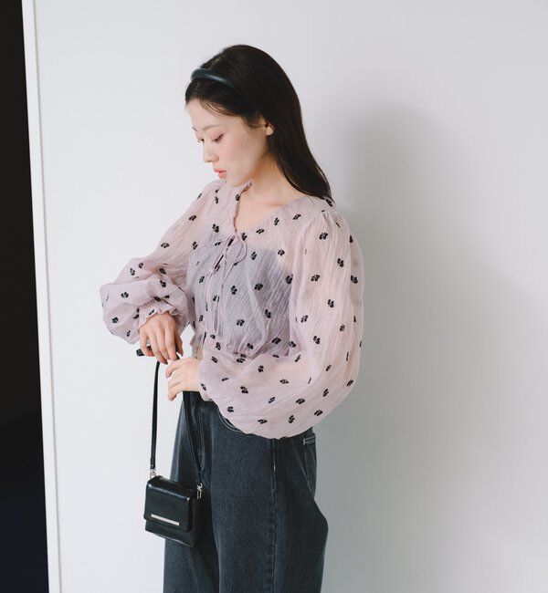  「フラワーステッチブラウス」|シャツ・ブラウス|