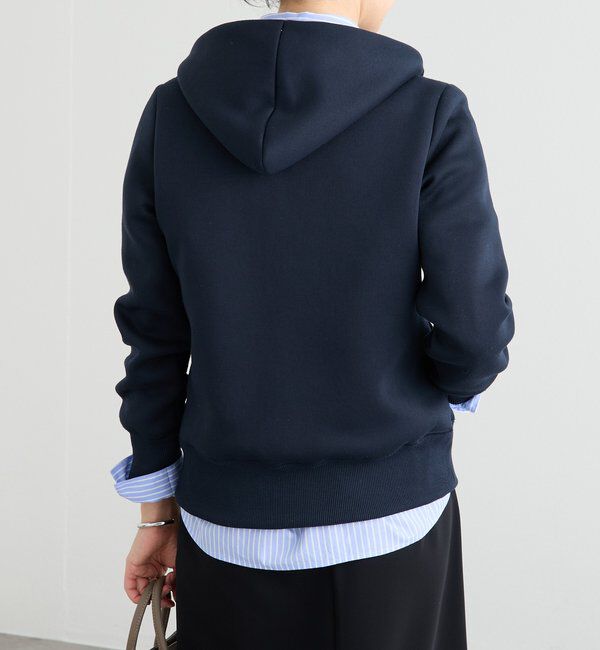  「【WEB限定/キレイめ上品】スポンジダンボールZIPパーカーカットソー」|パーカー|