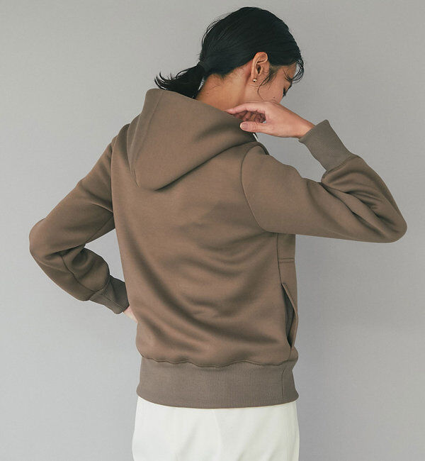  「【WEB限定/キレイめ上品】スポンジダンボールZIPパーカーカットソー」|パーカー|