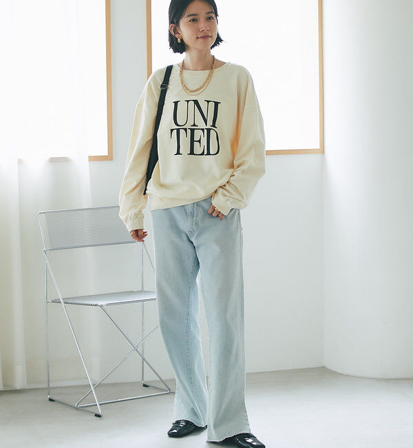  「【全骨格美脚見え！】slit DENIM」|デニム|