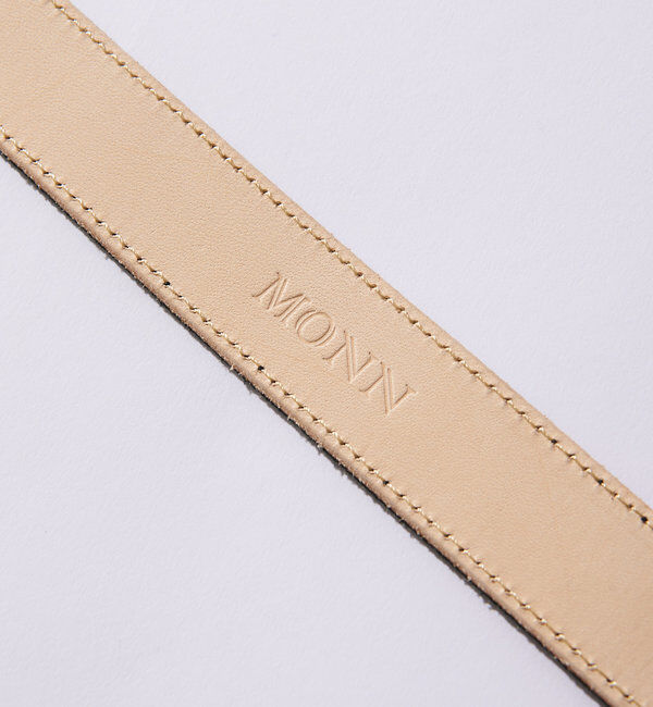 「【MONN.:.(モン)】SHIHOコラボ型押しベルト」|ベルト|