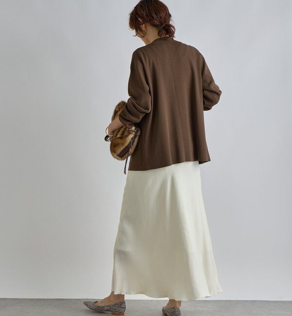  「【上品な揺れ感】キュプラ混バイアススカート」|スカート|