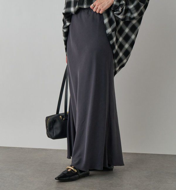  「【上品な揺れ感】キュプラ混バイアススカート」|スカート|