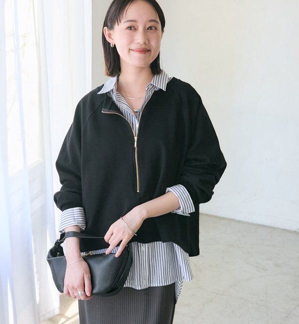  「【新色追加/抜け感◎】ハーフZIPスウェット」|Tシャツ・カットソー|