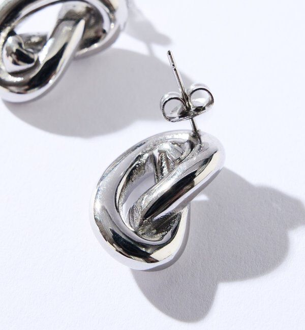  「【R.good(アールドットグッド)】ノットモチーフピアス」|ブローチ・コサージュ|