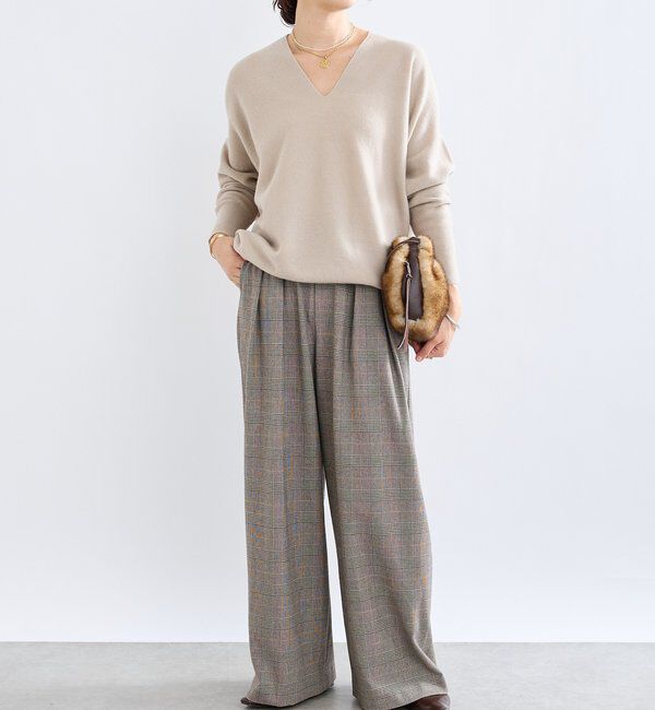  「【リバイバル/新色追加/7色展開】ウール100NEWバックボリュームニット」|ニット・セーター|