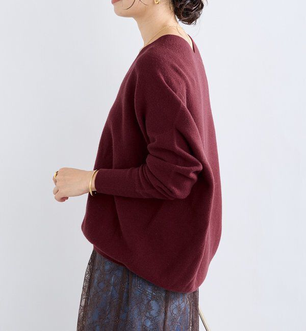  「【リバイバル/新色追加/7色展開】ウール100NEWバックボリュームニット」|ニット・セーター|