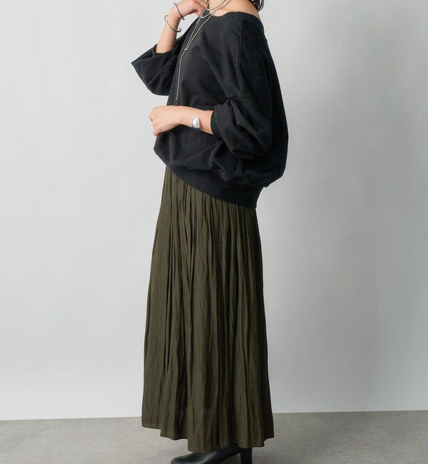  「【上品なシルエット】割繊ギャザースカート」|スカート|