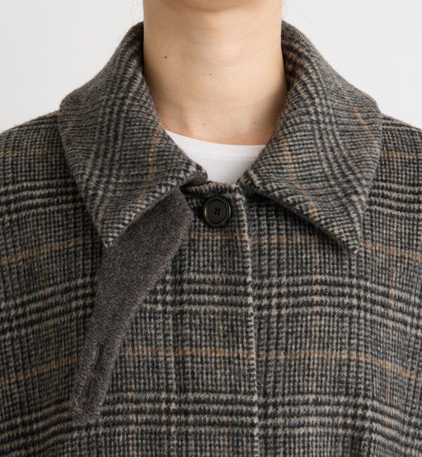  「【インフルエンサーSHIHO企画】チェックステンカラーコート」|その他|