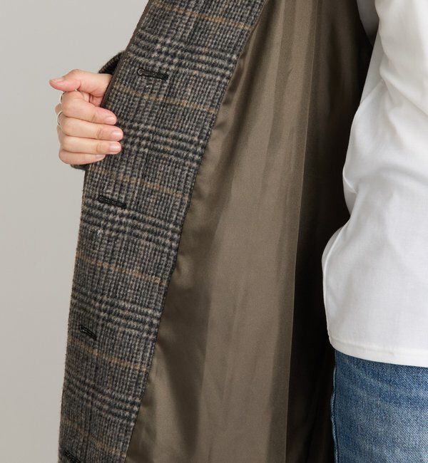  「【インフルエンサーSHIHO企画】チェックステンカラーコート」|その他|