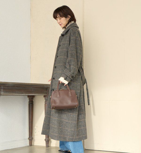  「【インフルエンサーSHIHO企画】チェックステンカラーコート」|その他|