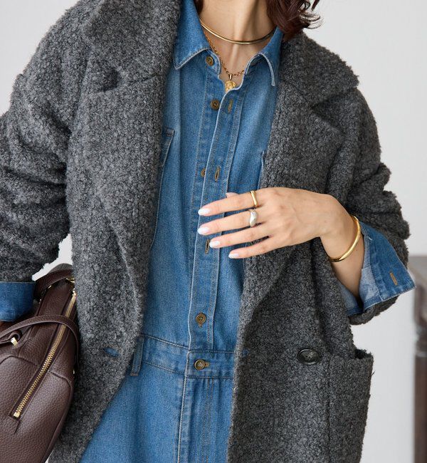  「【インフルエンサーYossshiiii企画】ボアライクコーディガン」|カーディガン|