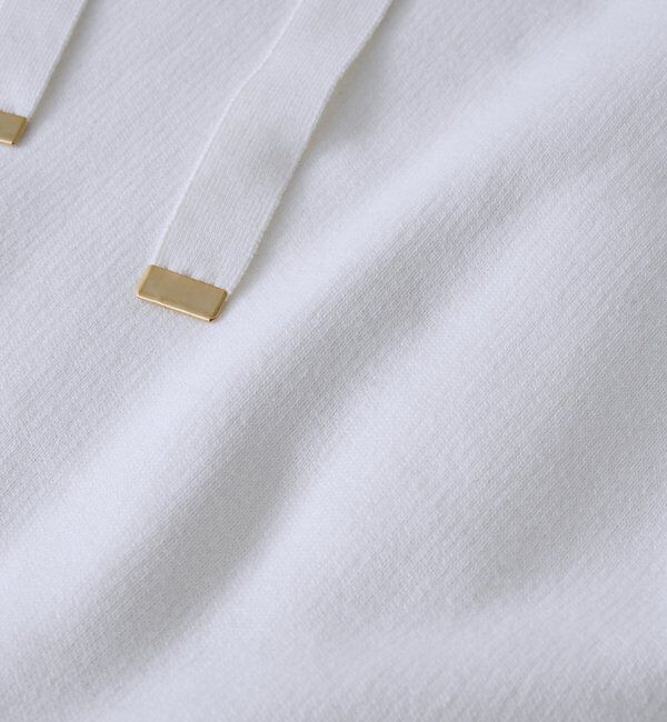  「【ロングシーズン活躍】スエットライクフーディニット」|ニット・セーター|