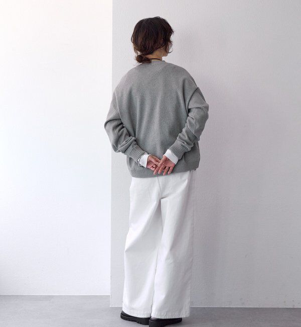  「【A・MONN(アモン)】Vネックニットプルオーバー」|ニット・セーター|