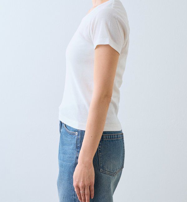  「【すっきり見え】コンパクトフライスTee」|Tシャツ・カットソー|