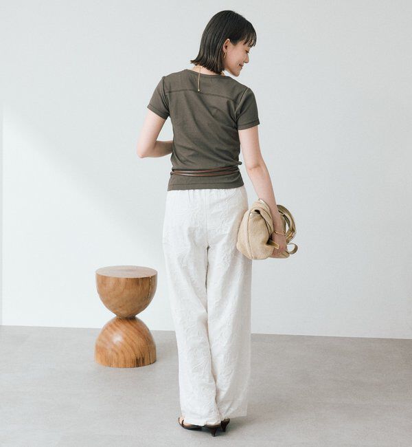  「【すっきり見え】コンパクトフライスTee」|Tシャツ・カットソー|