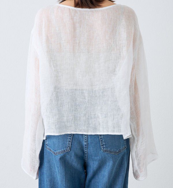  「【a Nice （ア ・ニース）】2WAYリネンブラウス」|シャツ・ブラウス|