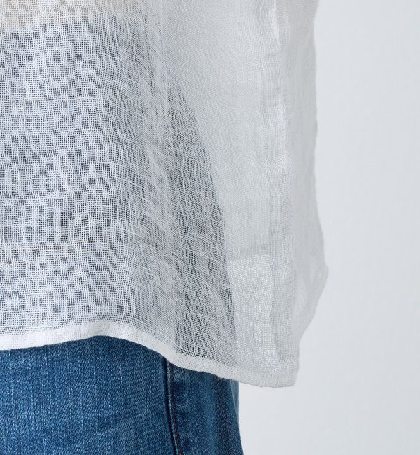  「【a Nice （ア ・ニース）】2WAYリネンブラウス」|シャツ・ブラウス|