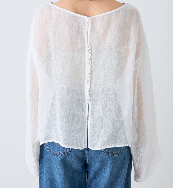  「【a Nice （ア ・ニース）】2WAYリネンブラウス」|シャツ・ブラウス|