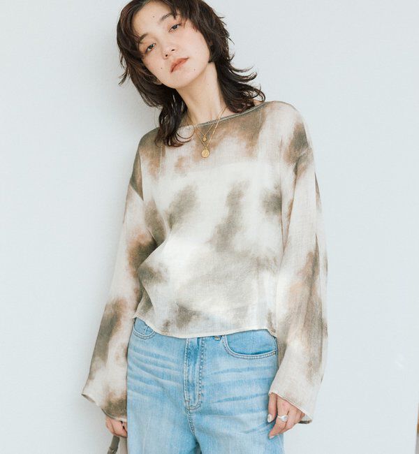  「【a Nice （ア ・ニース）】2WAYリネンブラウス」|シャツ・ブラウス|