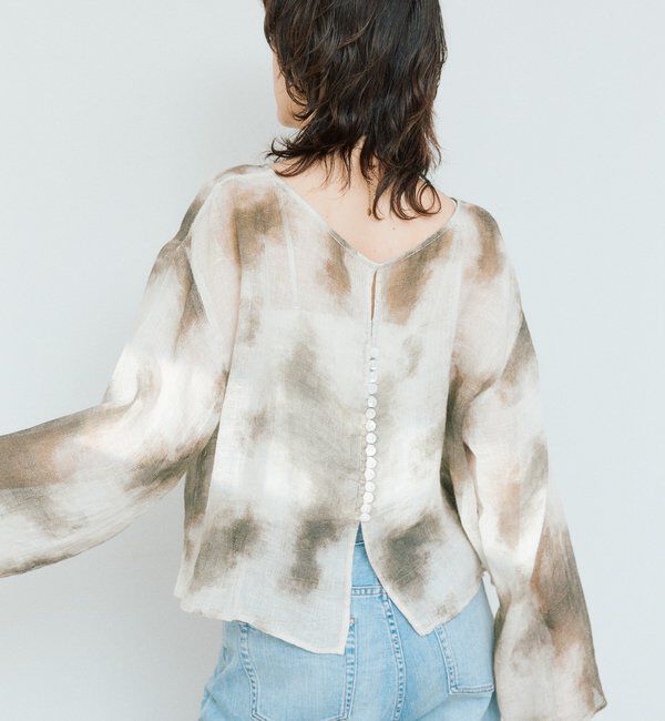  「【a Nice （ア ・ニース）】2WAYリネンブラウス」|シャツ・ブラウス|