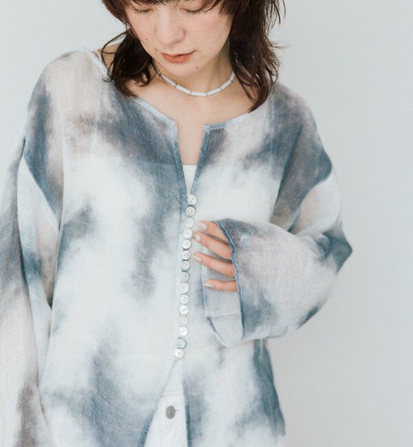  「【a Nice （ア ・ニース）】2WAYリネンブラウス」|シャツ・ブラウス|