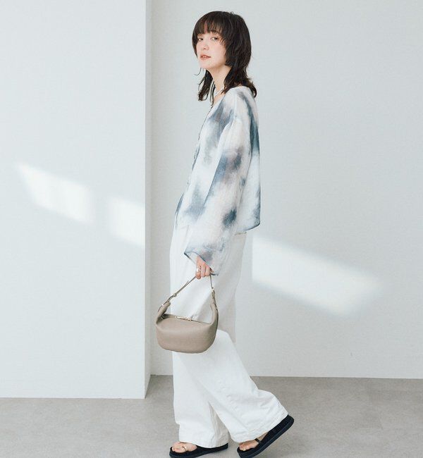  「【a Nice （ア ・ニース）】2WAYリネンブラウス」|シャツ・ブラウス|