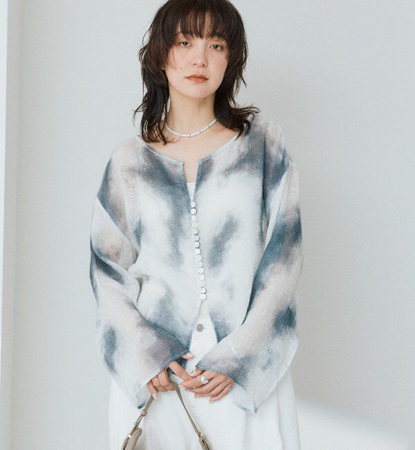  「【a Nice （ア ・ニース）】2WAYリネンブラウス」|シャツ・ブラウス|