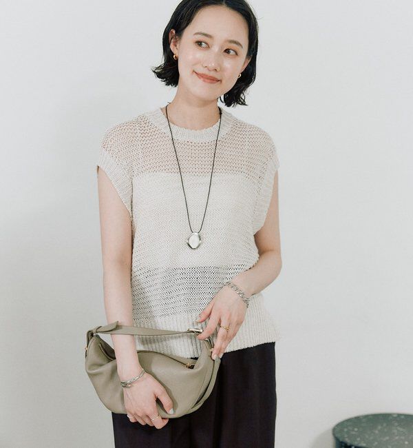  「予約【鮮度抜群】ラスティックニットベスト」|ニット・セーター|