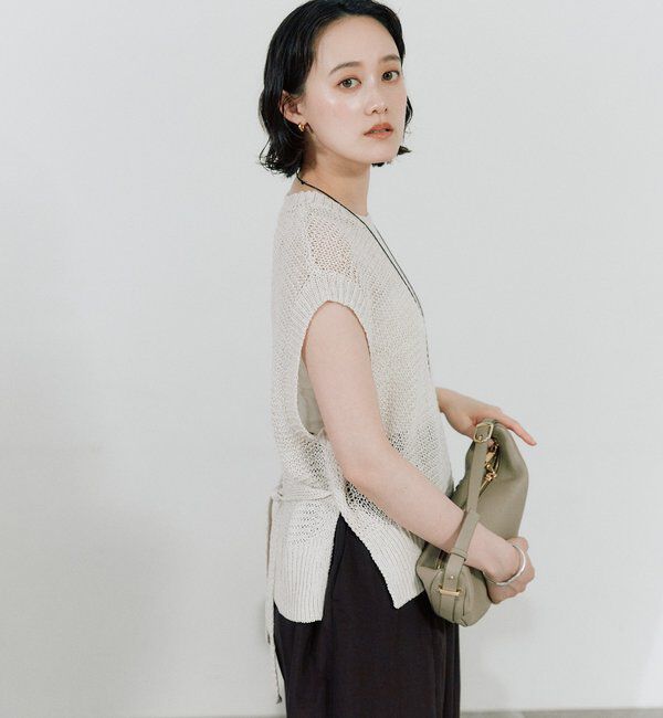  「予約【鮮度抜群】ラスティックニットベスト」|ニット・セーター|
