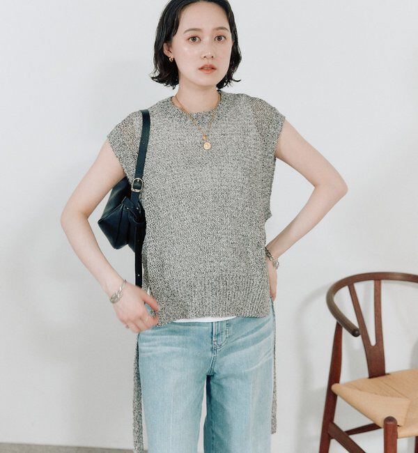  「予約【鮮度抜群】ラスティックニットベスト」|ニット・セーター|