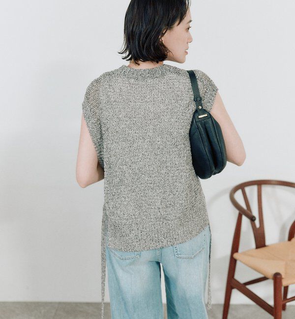  「予約【鮮度抜群】ラスティックニットベスト」|ニット・セーター|