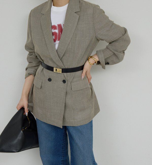  「《ウエスト調整自由自在！》スクエアバックルベルト」|ベルト|